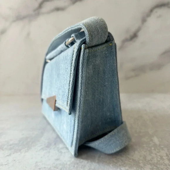 ACNE STUDIOS Asymmetric Denim Tote bag For Women - Picture 3 of 4